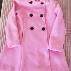 Kate Spade Girl's Pink Peacoat